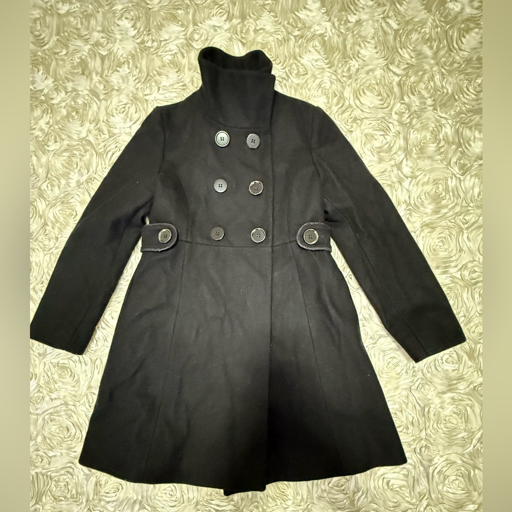 Via Spiga wool Black Trench Coat